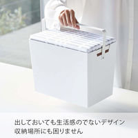 山崎実業 北欧 暮らしの定番 アイロン掛けできる 蓋付き アイロン収納ケース チェックグレー YJ5459 1セット(2個)