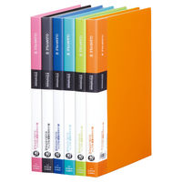 キングジム クリアーファイル シンプリーズ 固定式 40ポケット 黄緑 136SPWキミ 1セット（1冊×8）