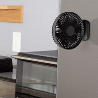 TOPLAND 12cm 卓上扇 コードレス 風量3段階 3電源対応 ブラック SF-DFC18 BK 1台