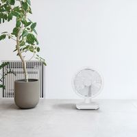 TOPLAND 19cm DC扇 コードレス ルーバー機能 3電源対応 風量3段階 SF-DFK28 WT 1台