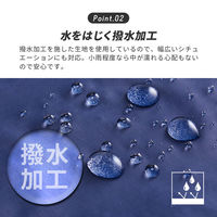アイメディア 手の平サイズに畳めるリュック ネイビー 1009460 1個（直送品）