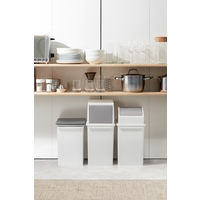 吉川国工業所 プッシュオープントラッシュビン 25スリム LBD-22 ゴミ箱 25L 1個