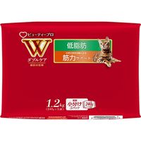 ビューティープロ キャット Wケア 低脂肪・筋力サポート 1歳~ フィッシュ味 国産 1.2kg 3袋 キャットフード