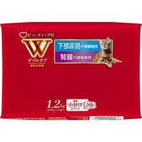 ビューティープロ キャット Wケア 下部尿路・腎臓の健康 1歳~ フィッシュ味 国産 1.2kg 3袋 キャットフード