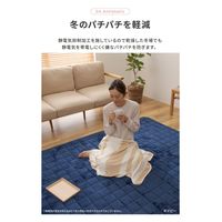 AQUA モフア プレミアムマイクロファイバー キルトラグ 1850×2350mm グレー 22055213 1枚（直送品）