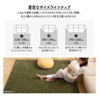 AQUA +PLUS HEAT 国産ラグマット ホットカーペットカバー 1300×1900mm アイボリー 34103108 1枚（直送品）