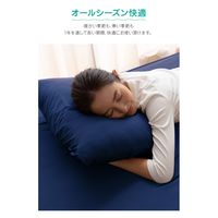 AQUA 3Dストレッチ ピッタリフィット 枕カバー 430×630mm ブラウン 41460006 1枚（直送品）