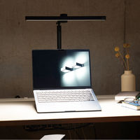 LEDデスクライト モニターライト 調光調色 3段階 Ra95 USB給電口搭載 ブラック スワン電器 AS-755BK 1台