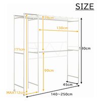 【軒先渡し】ミヤグチ企販　クローゼットハンガー　CL-266　1台（直送品）