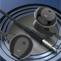 マイク付きイヤホン 3.5mmオーディオプラグ ブラック VV-ME518-VV 1個 Vodaview