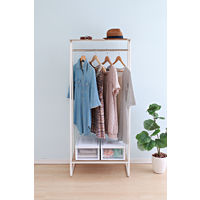 アイリスオーヤマ チェスト Sサイズ 収納ケース 積み重ね ホワイト/クリア BC-S 1個