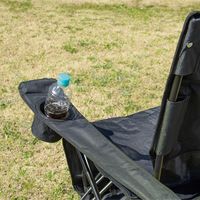 武田コーポレーション イージーリクライニングチェア ERC23-94BK 1箱(2脚入)（直送品）