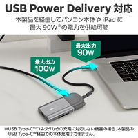 ドッキングステーション Type-C USBハブ 6in1 HDMI ON/OFF機能搭載モデル LHB-PMP6U3SS エレコム 1個