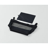 YAMAZEN 【荷物置き】スタッキングできるメッシュバスケット S 折りたたみ ブラック HTB-2S(BK) 1個