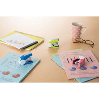 ライオン事務器 かるホッチ ホッチキス(ステープラ) 30枚とじ FS-30N ブルー 20414 1台