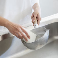 亀の子スポンジ スタンダード 角型 キッチンスポンジ 抗菌・防カビ加工 ホワイト 1個 亀の子束子西尾商店