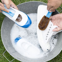 亀の子束子 柄付きたわし 亀の子ジャンプ（小）便利な柄付き タワシ グリーン 1個 亀の子束子西尾商店