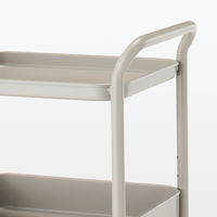 無印良品 スチールパイプワゴンラック ウォームグレー 3段 良品計画