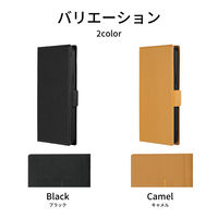 MSソリューションズ iPhone 15 Pro Max 薄型・軽量PUレザー手帳ケース LN-IL23BSLBK 1個