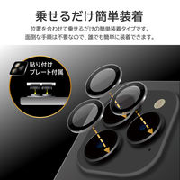 MSソリューションズ iPhone 15 Pro/ Pro Max レンズ保護ガラス レンズ単体型 LN-IP23FGLENSD 1個