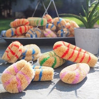 亀の子束子 シマシマ ミニミニ N 小回りのきく 小さいサイズ ピンク 1個 亀の子束子西尾商店