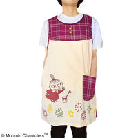 セントレディス ムーミンエプロン チェックボルドー ST-IM0054 1枚（直送品）