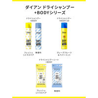 ダイアン パーフェクトビューティー ドライシャンプーシート ヘア＆ボディ フレッシュシトラスペアの香り 12枚 ネイチャーラボ