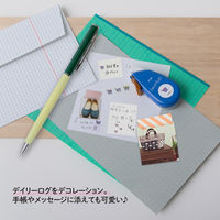 プラス マスキングテープ Deco Rush（デコラッシュ） 幅6mm ブルー 買い物 51887 10個