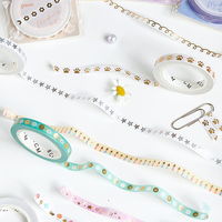 BGM マスキングテープ ゴールド 猫の手 幅5mm 3巻 BMLSG074