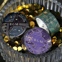 BGM マスキングテープ アラビアンナイト 夜の帳 幅15mm 2巻 BMSPAN003