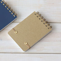 ラボクリップ メモ A7 5ミリ方眼 カミーユ ネイビー 5冊 CMME02-NV