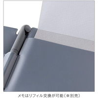 ソリッドメモ＆ペンRF A6 2ミリ方眼 100枚 シルバー 1冊 8942 kleid