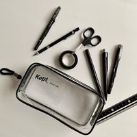 Kept クリアペンポーチ ネイビー 紺 筆箱 KPF902K レイメイ藤井