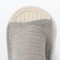 無印良品 ルームサンダル 前あき L 25～26.5cm用 生成×グレー 良品計画