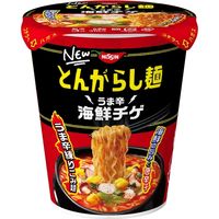 日清食品 日清のとんがらし麺 うま辛海鮮チゲ 1セット（6個） カップ麺 カップラーメン