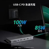 ドッキングステーション 13-in-1 HDMI×2 LAN DisplayPort SDカードスロット 3.5mmオーディオ
