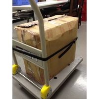 【並行輸入品】三友産業 バックル付ゴムベルト 19mm×1m 黒 HR-2607-10P 1本