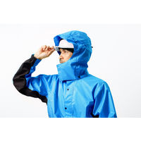 【レインウェア】 カジメイク レインスーツエボリューション ヘルメット対応 ターコイズ 3L 7521 1着