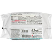 【口腔ケアウェットシート】 プラスハート マウスティシュー 無香料 ふた付 75043 1パック（60枚入） オオサキメディカル