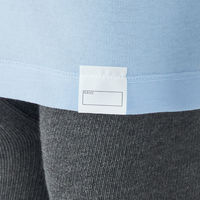 無印良品 ベビー さらっと綿クルーネックTシャツ【インナー】 ベビー100 ライトブルー 良品計画