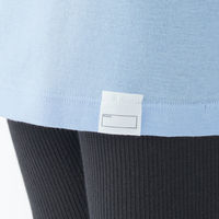 無印良品 キッズ さらっと綿クルーネックTシャツ【インナー】 キッズ110 ライトブルー 良品計画