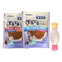 にゃんこのでるでるボトル 猫用 フードセット＜でるでるごはん 国産 2種×200g + ボトル＞ 1個 ドギーマン