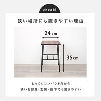 【軒先渡し】萩原 ラック 幅500×奥行240×高さ350mm ホワイト KR-3854WH 1台（直送品）