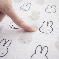 WH顔だけミッフィー マイクロファイバー 吸水水切りマット 30×40cm ホワイト 1枚 オカトー