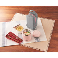 サーモス（THERMOS） 真空断熱スープランチセット ピンクグレー JBY-551 P-GY 1個
