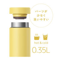 【セール】サーモス（THERMOS） 真空断熱ケータイマグ 350ml イエロー JON-350 Y 1個