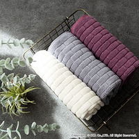 バスマット Ag+ ブリーク タオル地 40×60cm グレー 1枚 オカ