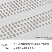 平安伸銅工業 突っ張り棚 メッシュ マットホワイト 耐荷重27～13kg 幅65～95cm TNR-M 1個