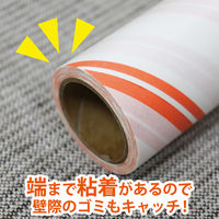 激コロ くるりんカット 強粘着 カーペットクリーナー スペア 90周 オレンジ 1セット（3巻入×3） レック