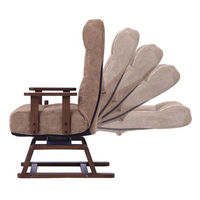 【軒先渡し】ヤマソロ エルデ コイルバネ高座椅子 ブラウン 83-532 1脚（直送品）